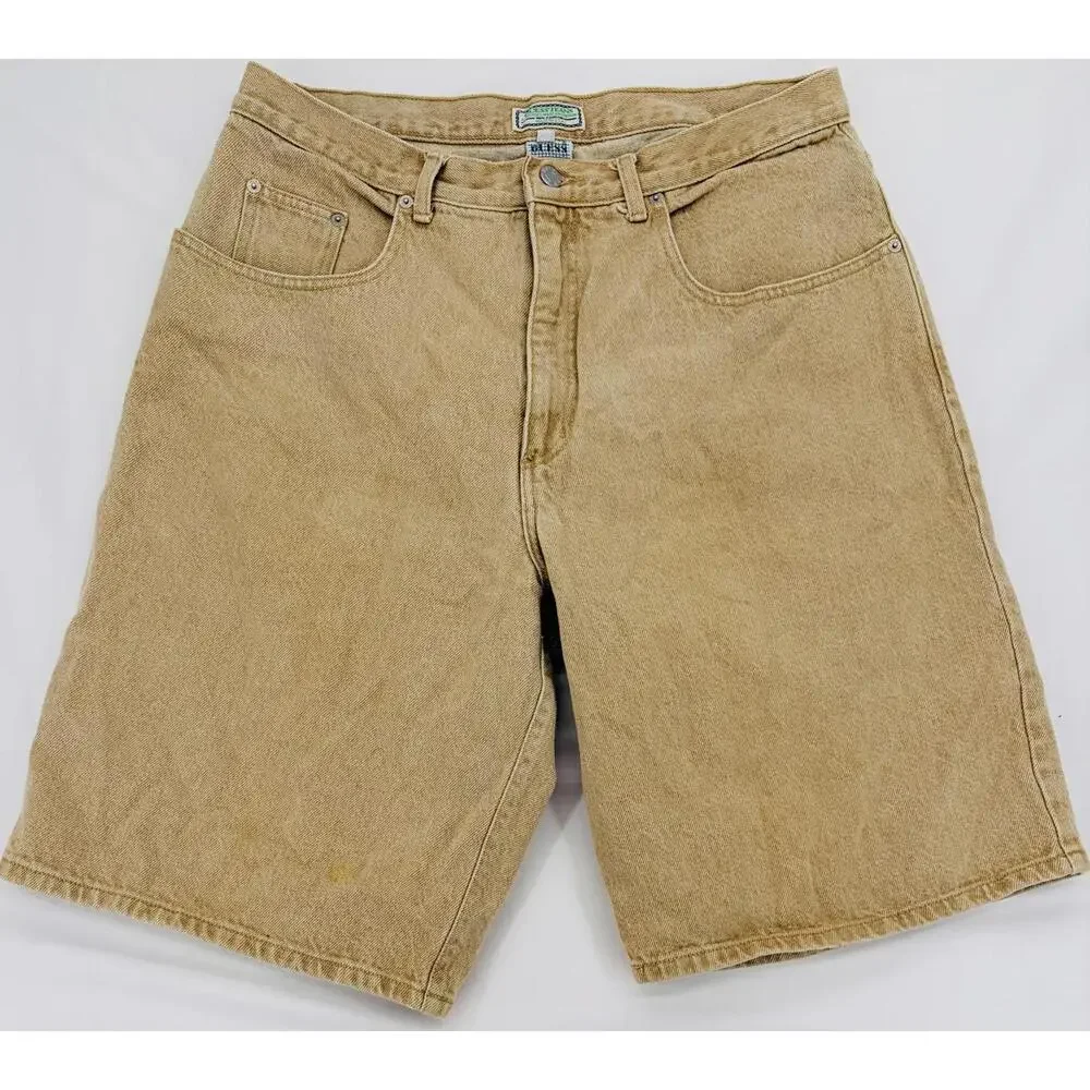Vintage Guess Jeans Relaxed Fit Waist 38 in.‎ Cotton Shorts Retro